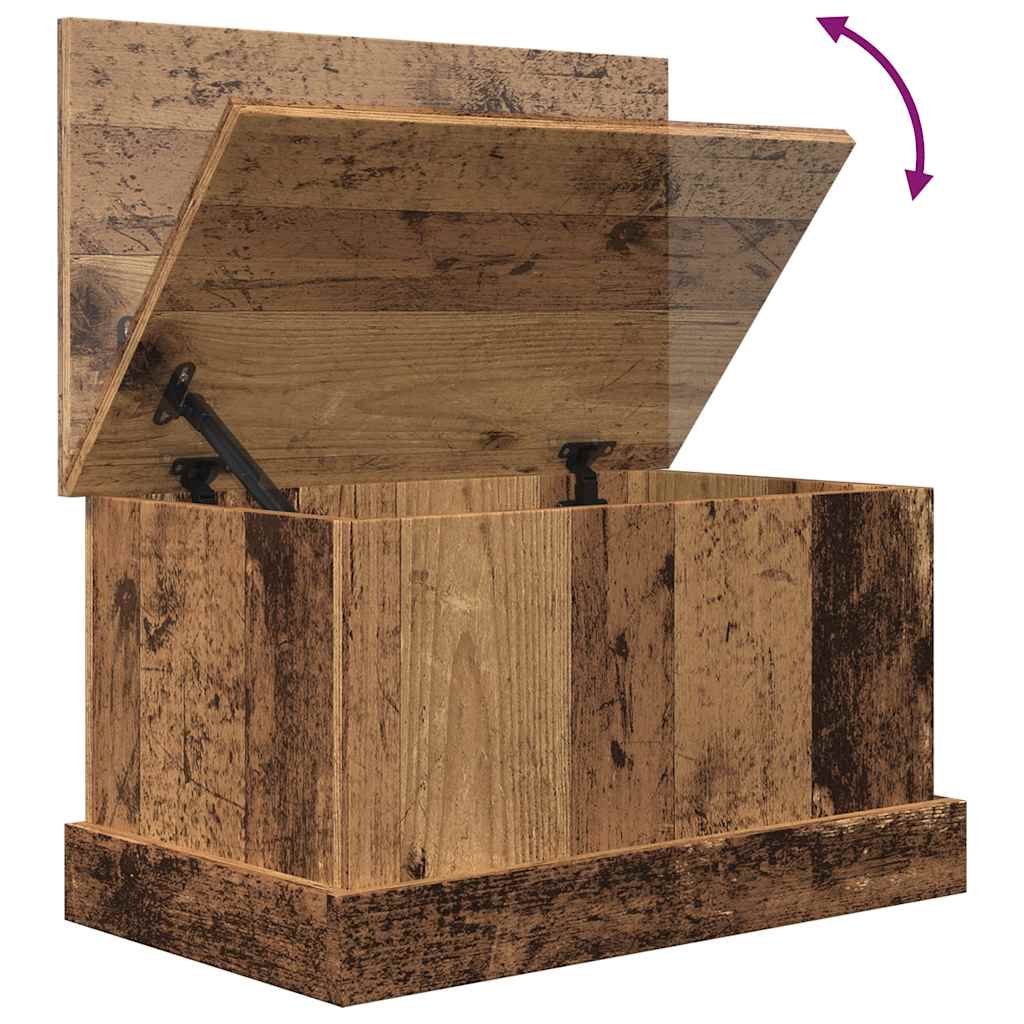 Boîtes de rangement vieux bois 30x50x28 cm bois d'ingénierie - XIOS