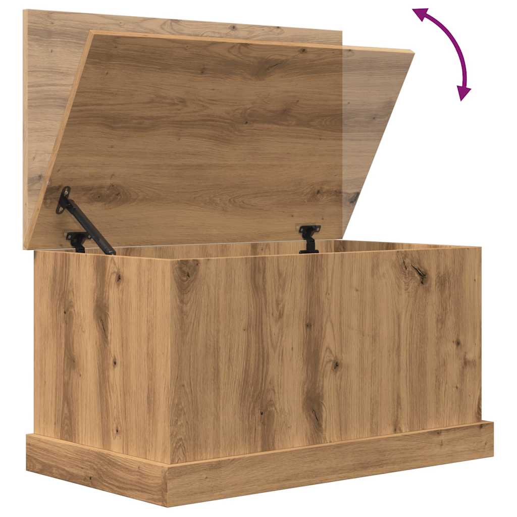 Boîtes de rangement chêne artisanal 70x40x38 cm bois ingénierie Coffres de rangement vidaXL