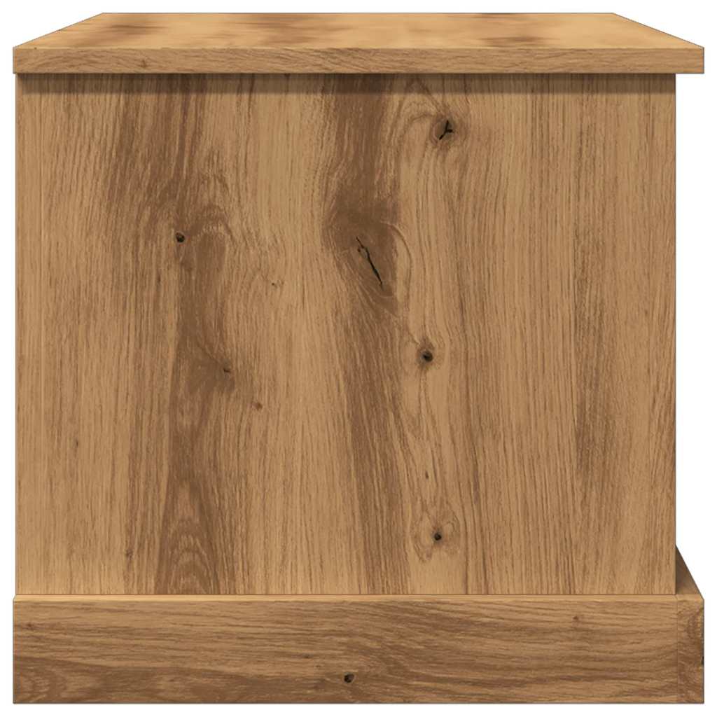 Boîtes de rangement chêne artisanal 70x40x38 cm bois ingénierie - XIOS