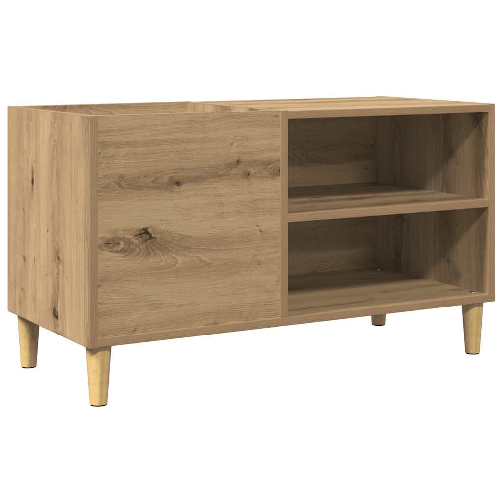 Armoire à disques chêne artisanal 84,5x38x48 cm bois ingénierie - XIOS