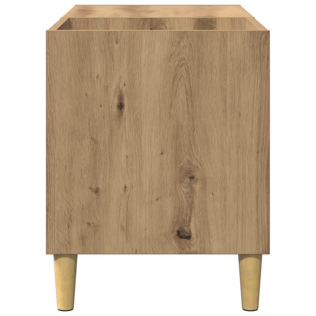 Armoire à disques chêne artisanal 84,5x38x48 cm bois ingénierie - XIOS