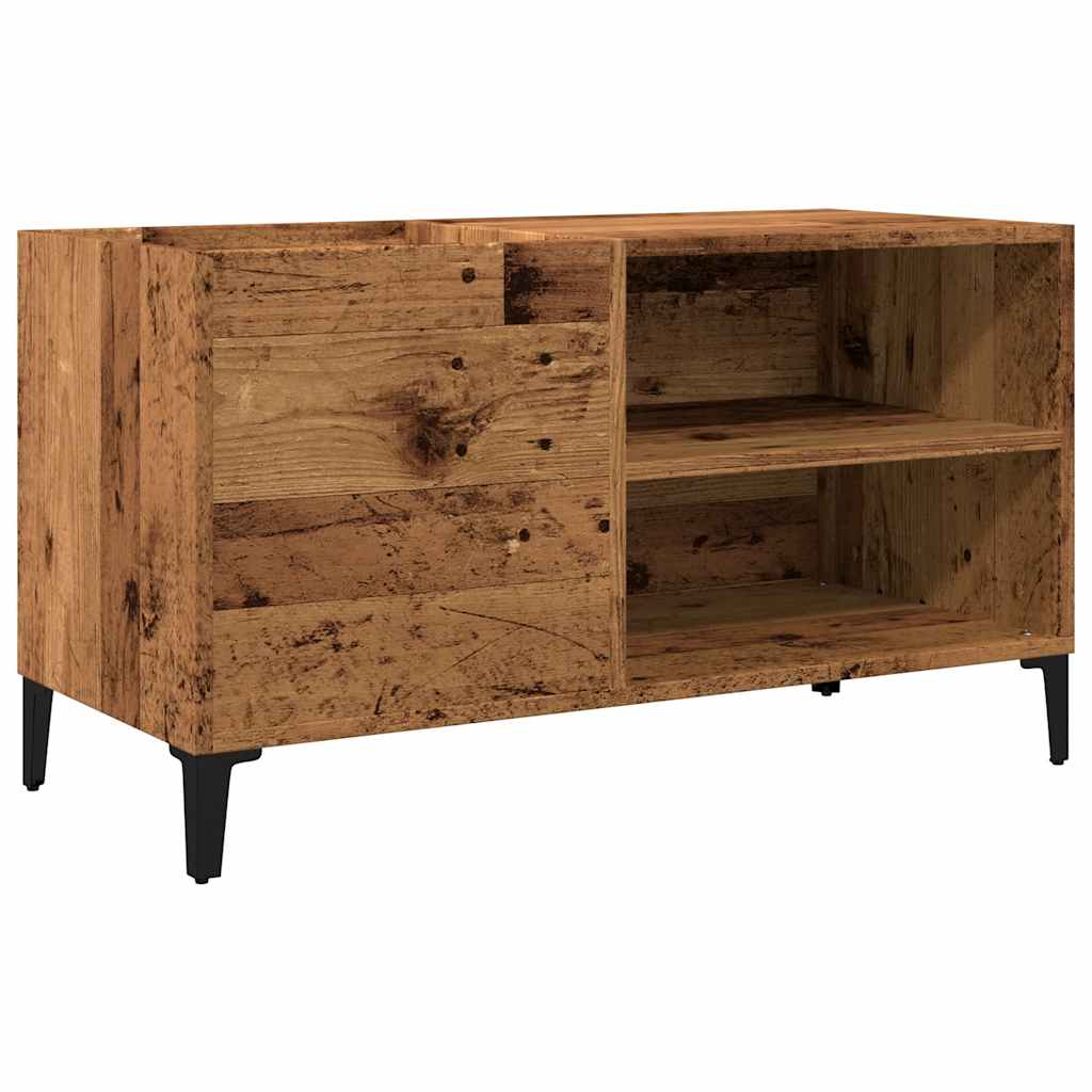 Armoire à disques vieux bois 84,5x38x48 cm bois d'ingénierie - XIOS