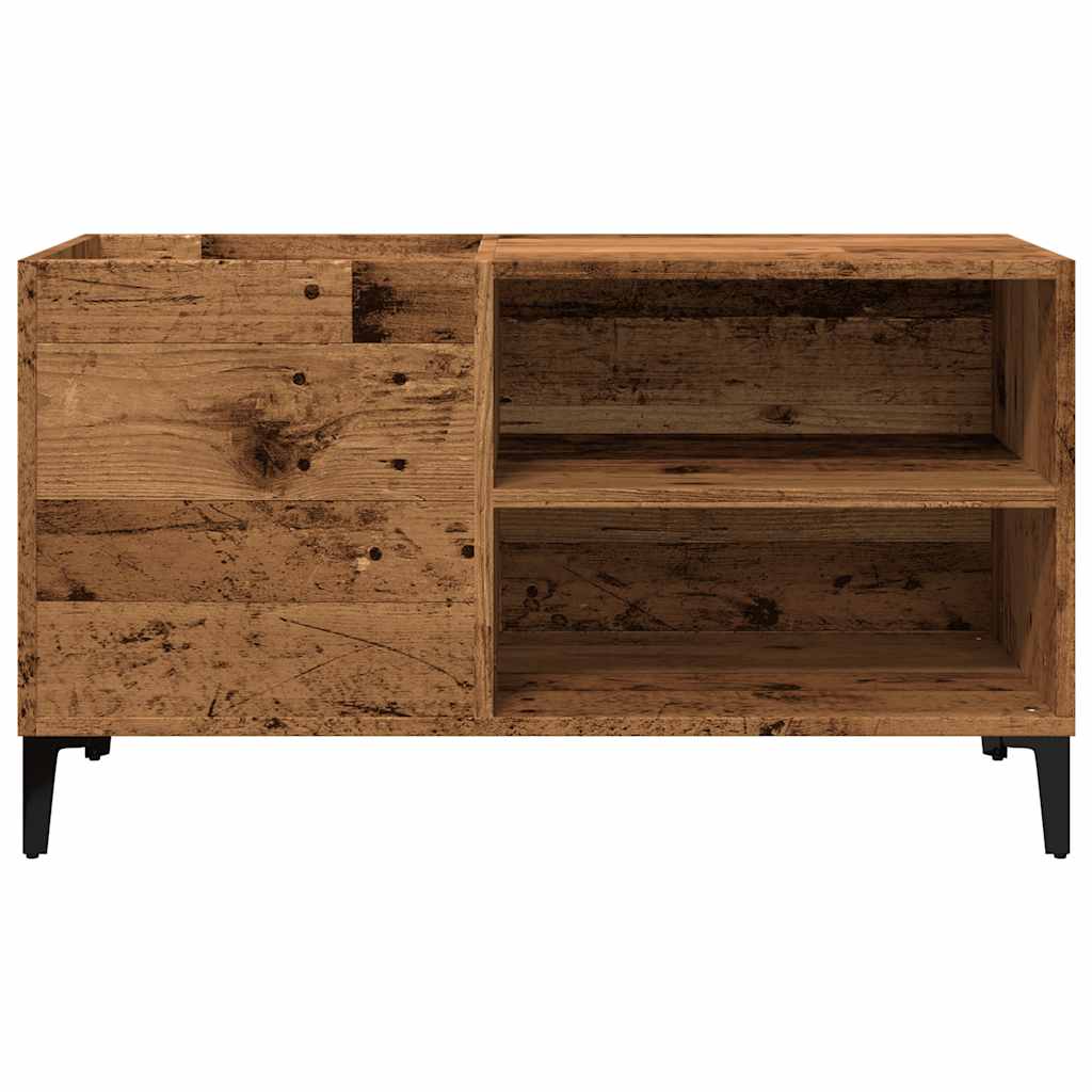 Armoire à disques vieux bois 84,5x38x48 cm bois d'ingénierie - XIOS