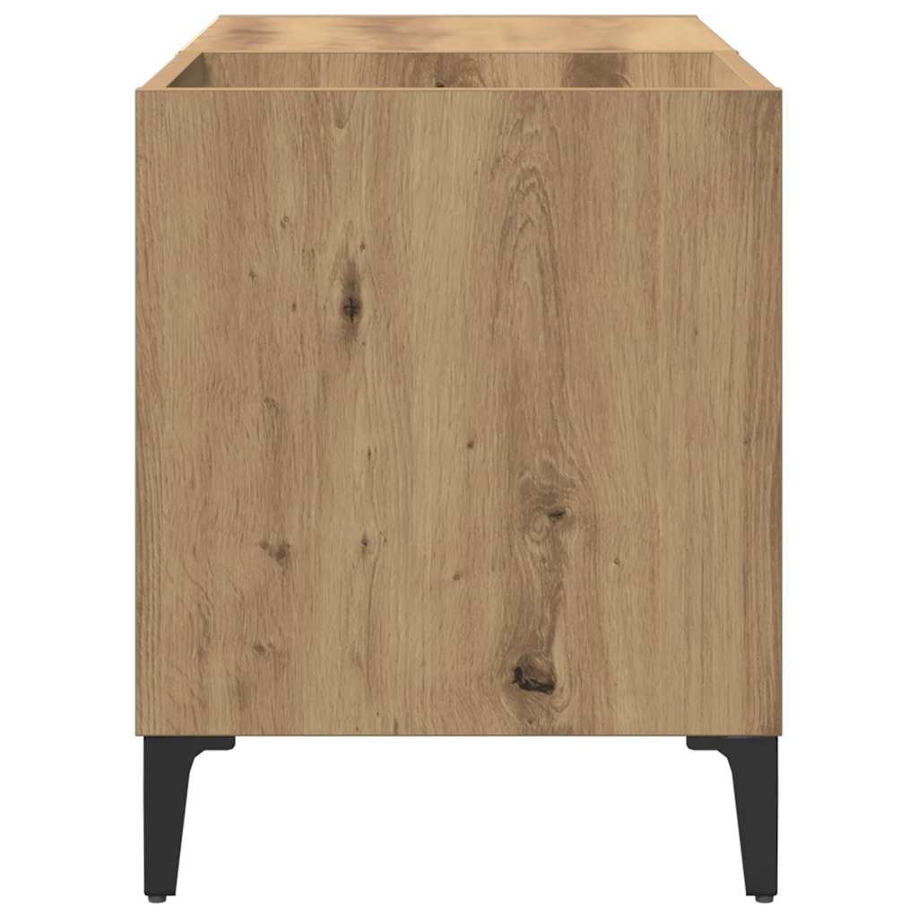 Armoire à disques chêne artisanal 84,5x38x48 cm bois ingénierie - XIOS