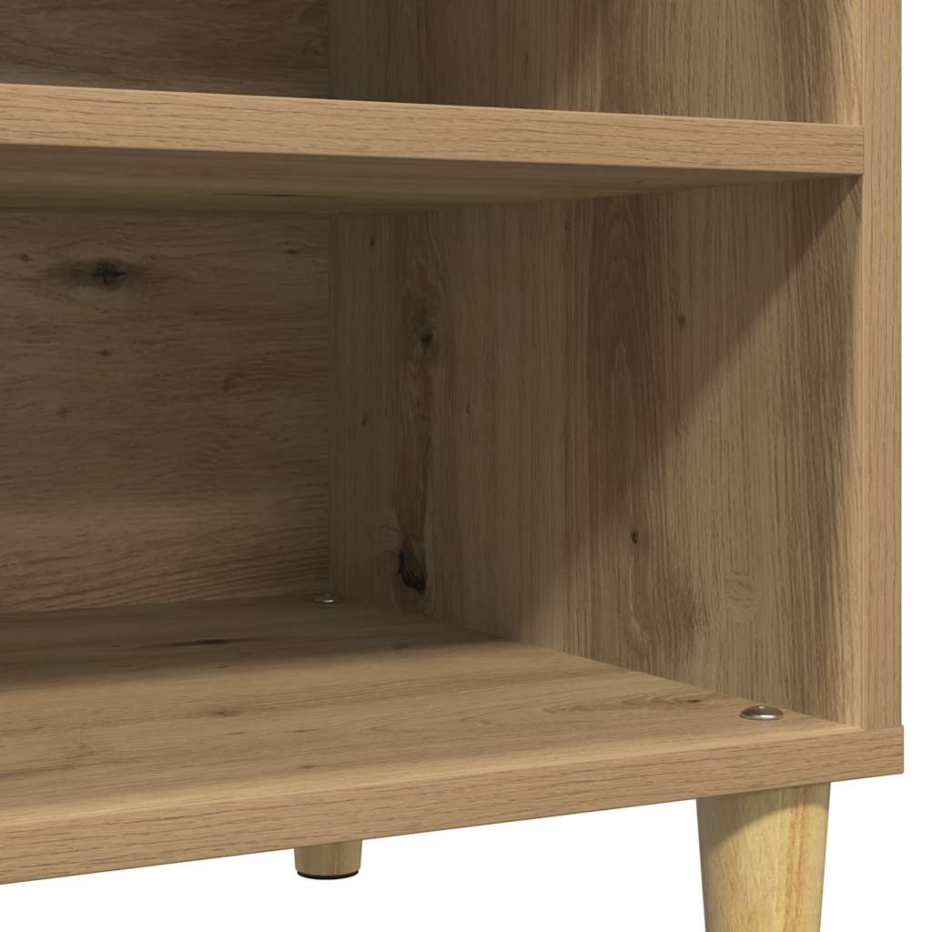 Armoire à disques chêne artisanal 84,5x38x48 cm bois ingénierie - XIOS