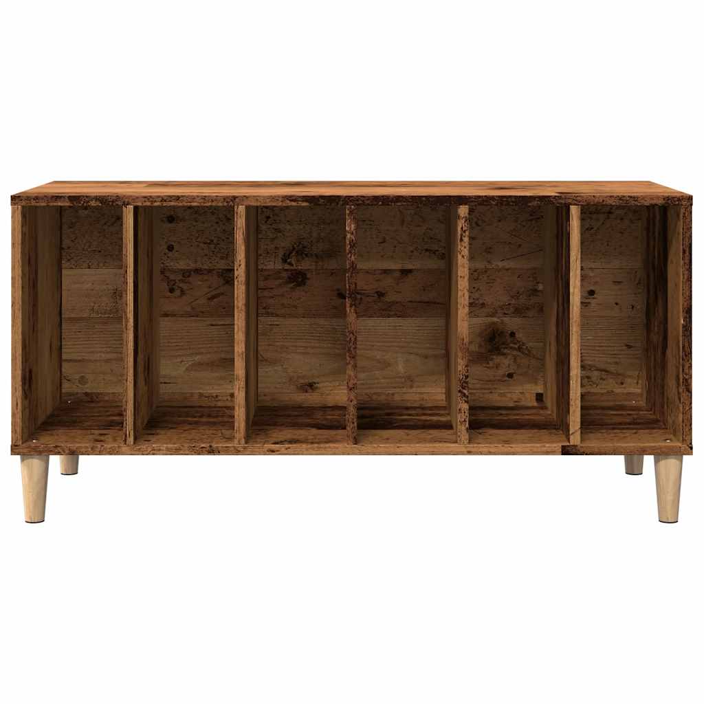Armoire à disques vieux bois 100x38x48 cm bois d'ingénierie - XIOS