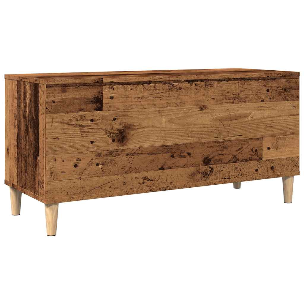 Armoire à disques vieux bois 100x38x48 cm bois d'ingénierie - XIOS