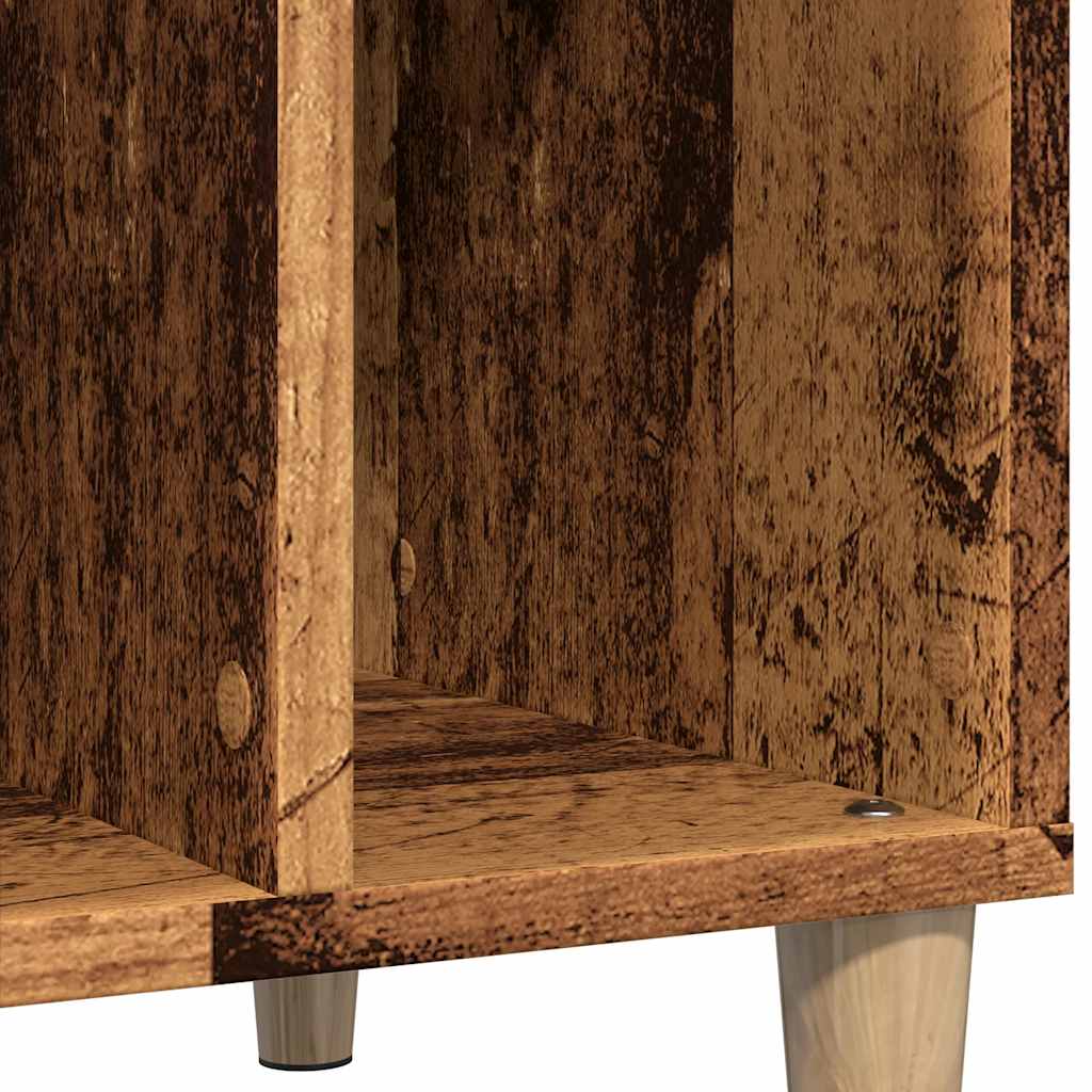 Armoire à disques vieux bois 100x38x48 cm bois d'ingénierie - XIOS
