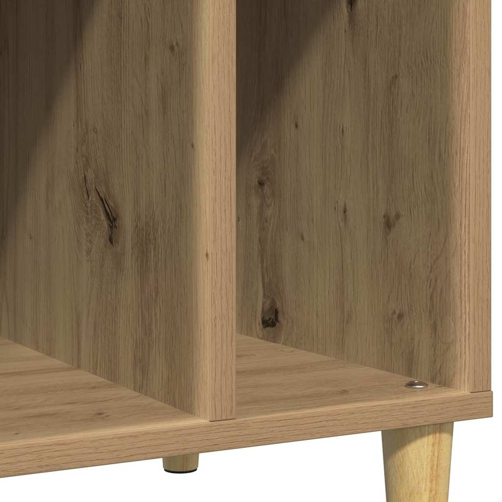 Armoire à disques chêne artisanal 100x38x48cm bois d'ingénierie - XIOS