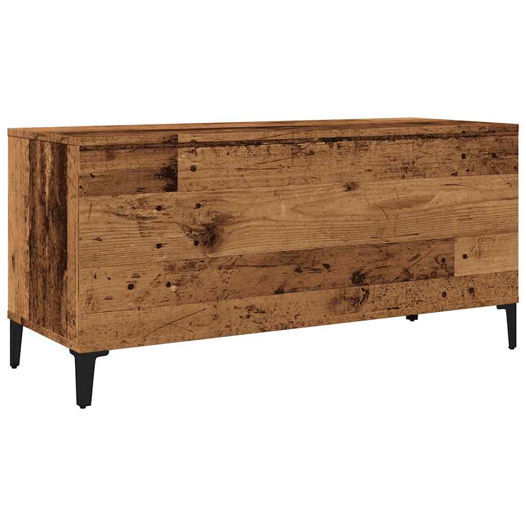 Armoire à disques vieux bois 100x38x48 cm bois d'ingénierie - XIOS