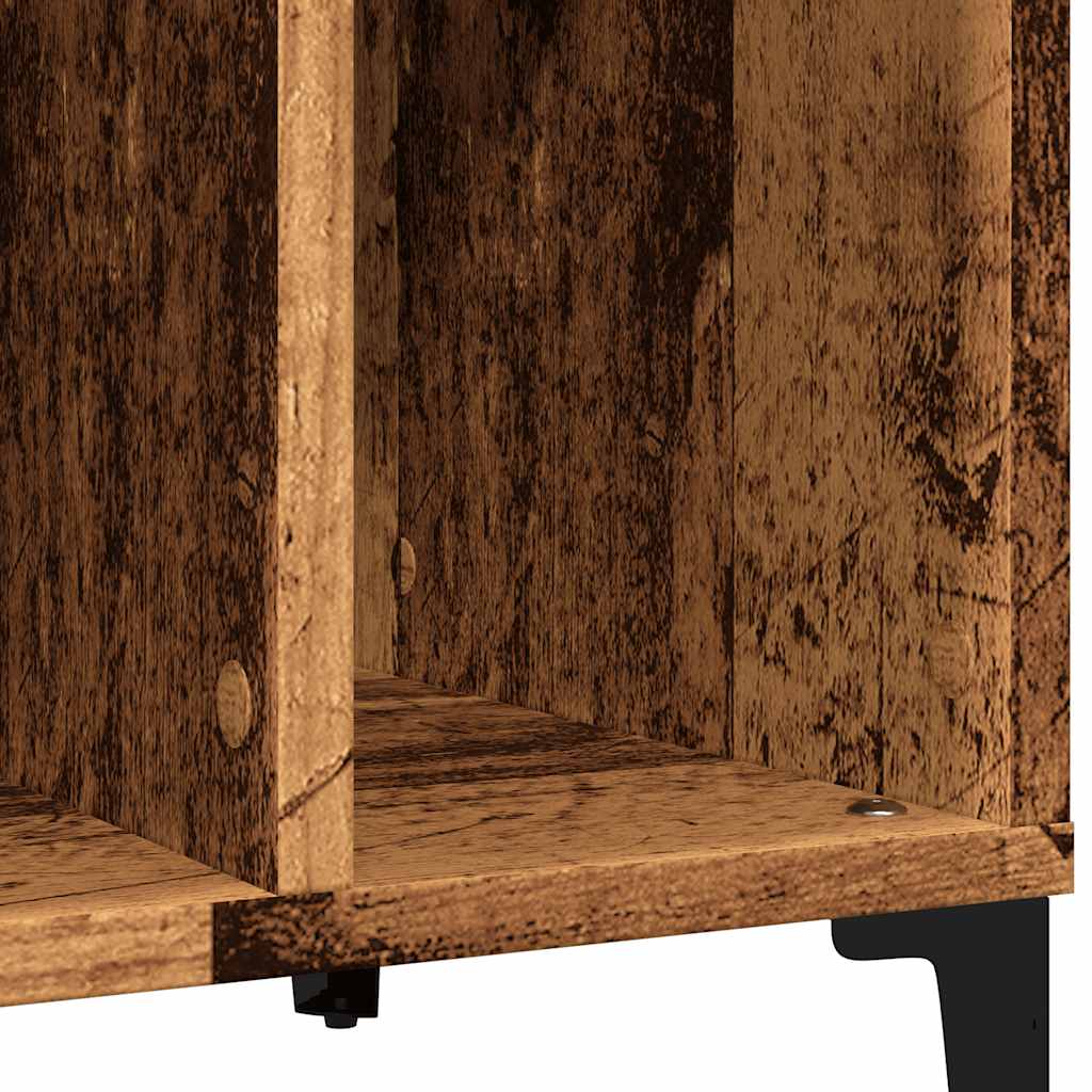 Armoire à disques vieux bois 100x38x48 cm bois d'ingénierie - XIOS