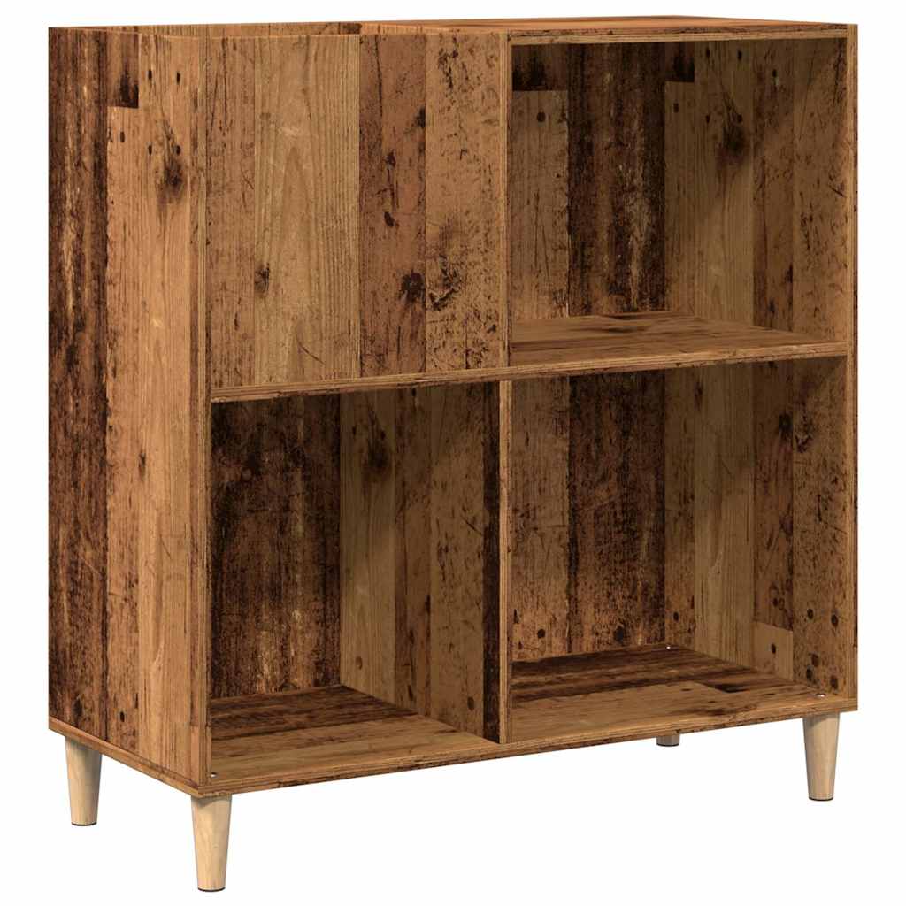 Armoire à disques vieux bois 84,5x38x89 cm bois d'ingénierie - XIOS