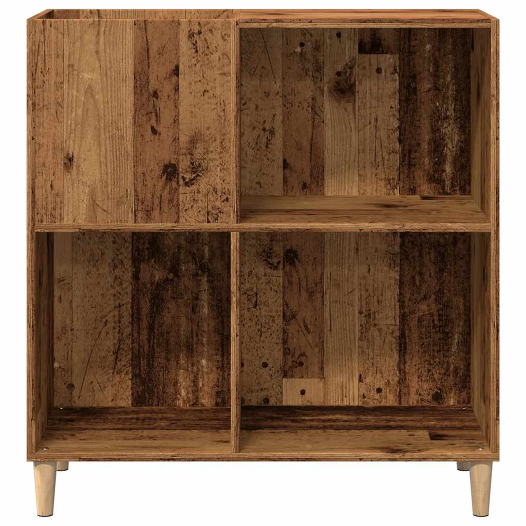 Armoire à disques vieux bois 84,5x38x89 cm bois d'ingénierie - XIOS