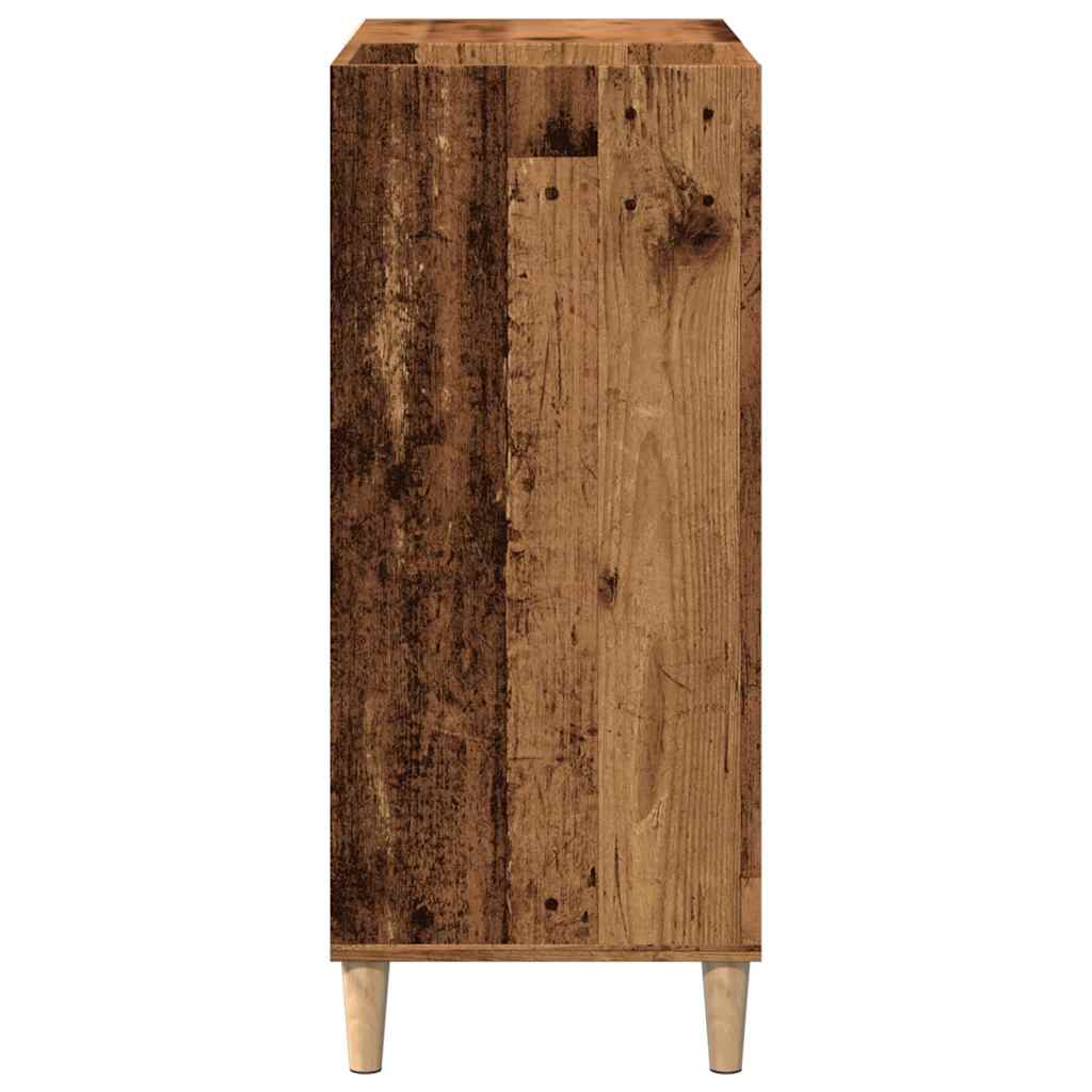 Armoire à disques vieux bois 84,5x38x89 cm bois d'ingénierie - XIOS
