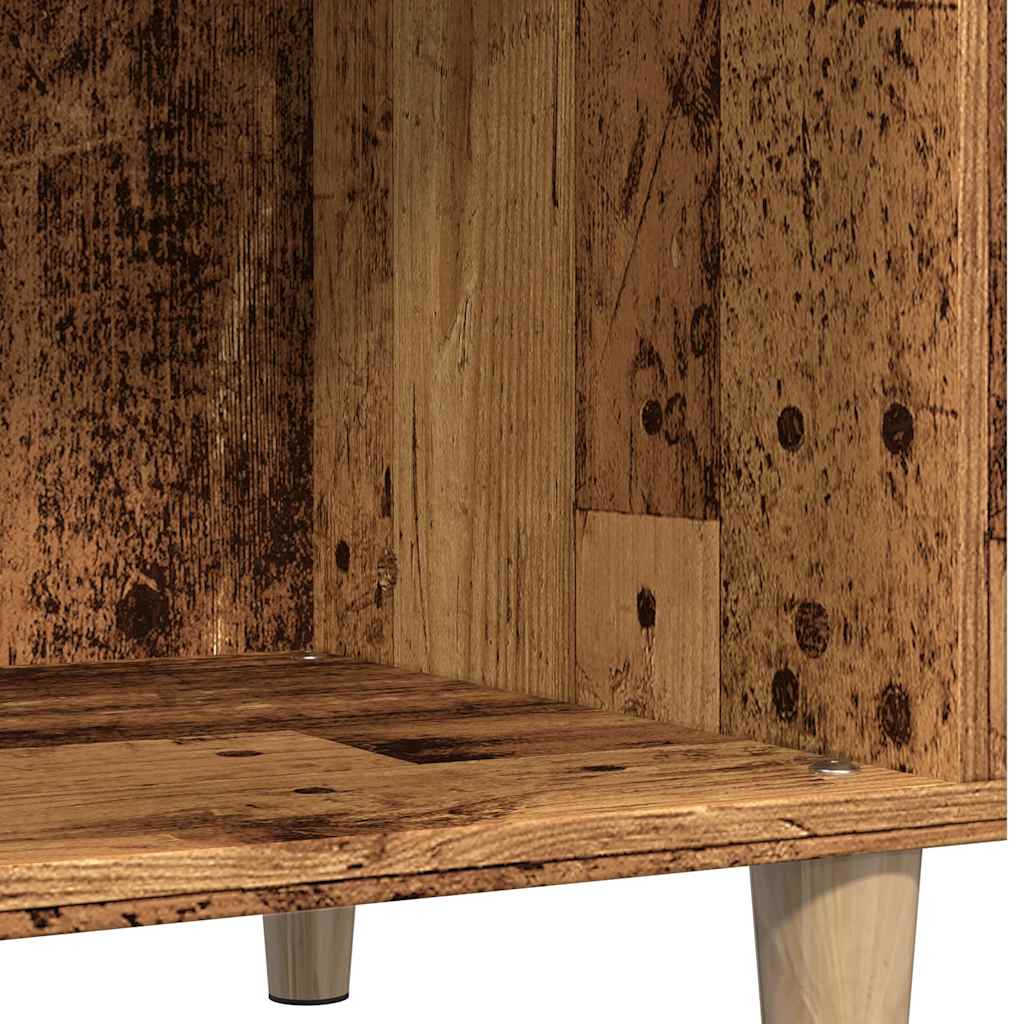 Armoire à disques vieux bois 84,5x38x89 cm bois d'ingénierie - XIOS