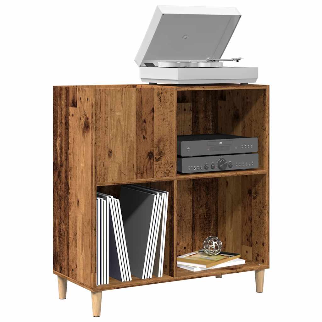 Armoire à disques vieux bois 84,5x38x89 cm bois d'ingénierie - XIOS