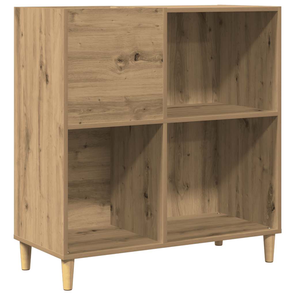 Armoire à disques chêne artisanal 84,5x38x89 cm bois ingénierie - XIOS