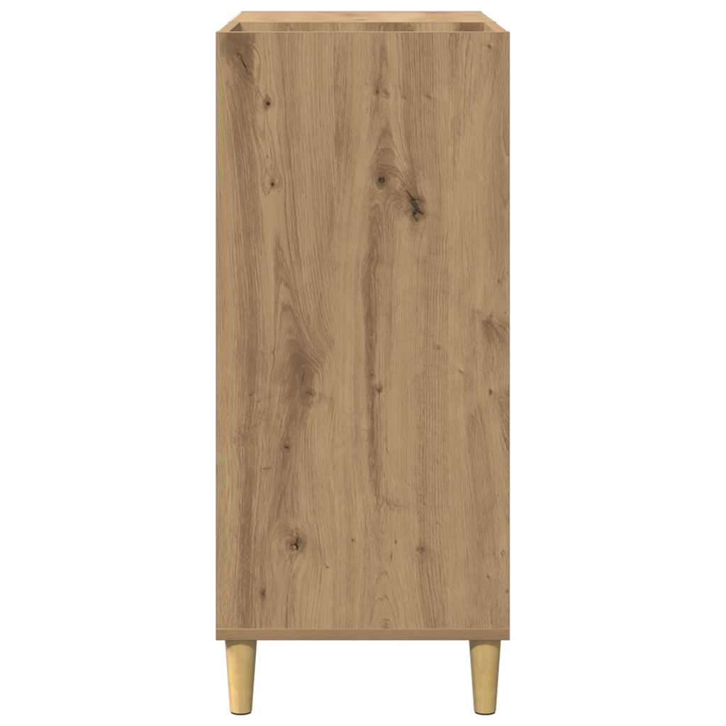 Armoire à disques chêne artisanal 84,5x38x89 cm bois ingénierie - XIOS