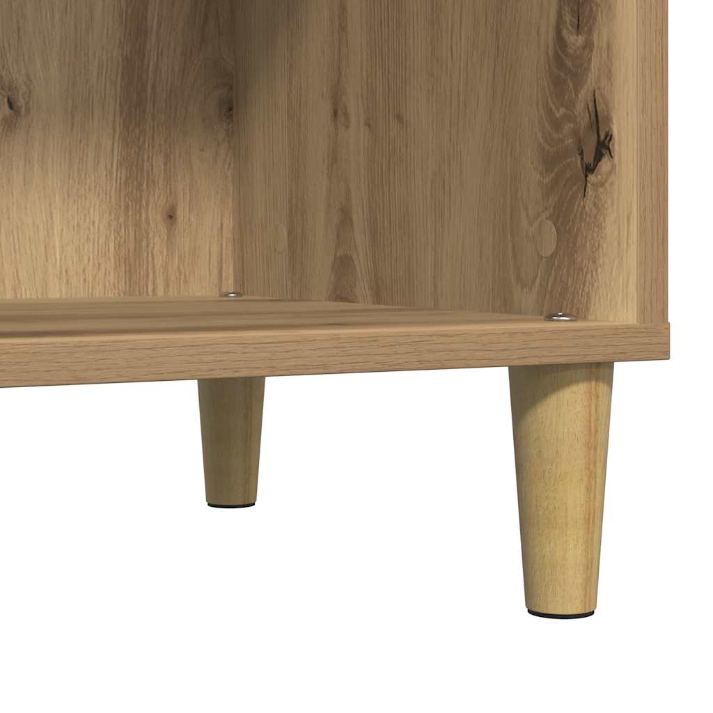Armoire à disques chêne artisanal 84,5x38x89 cm bois ingénierie - XIOS