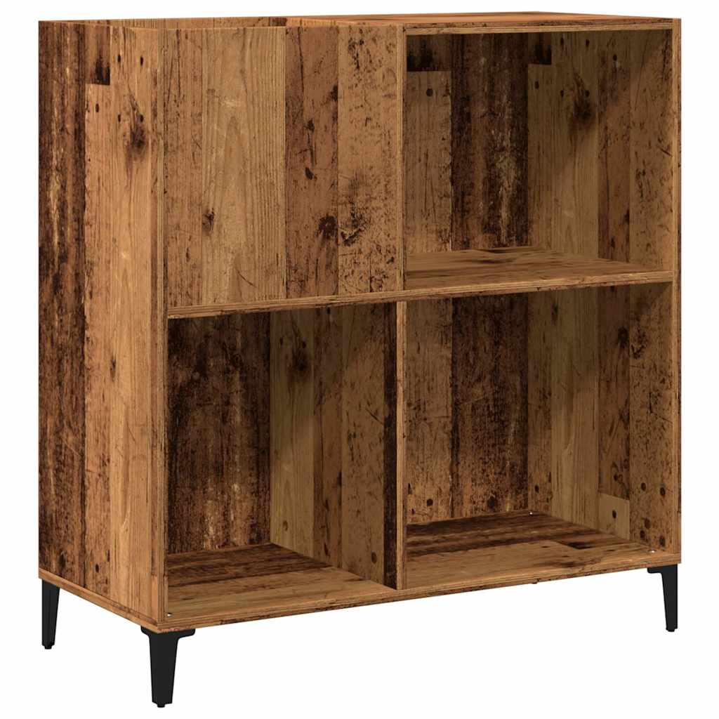 Armoire à disques vieux bois 84,5x38x89 cm bois d'ingénierie - XIOS