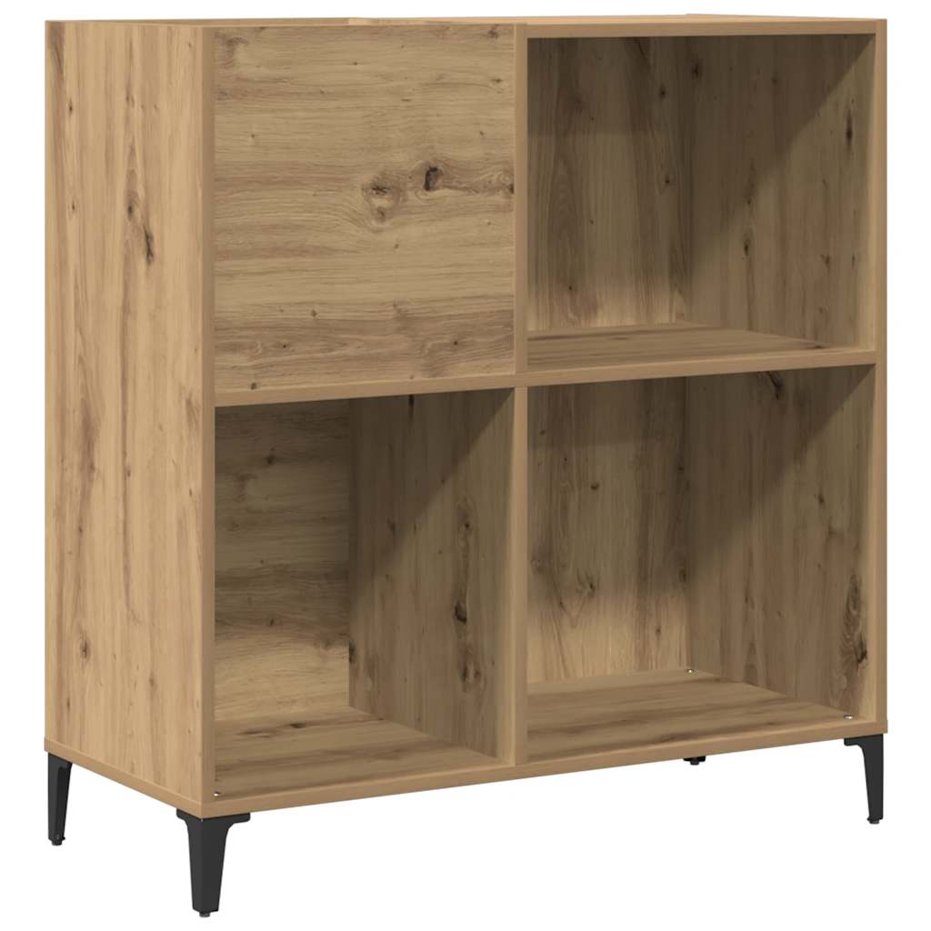Armoire à disques chêne artisanal 84,5x38x89 cm bois ingénierie - XIOS