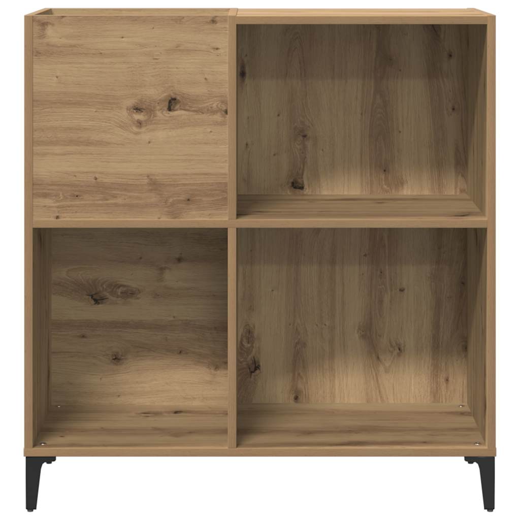 Armoire à disques chêne artisanal 84,5x38x89 cm bois ingénierie - XIOS