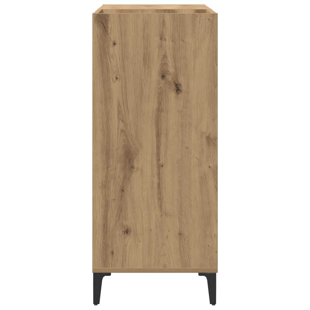 Armoire à disques chêne artisanal 84,5x38x89 cm bois ingénierie - XIOS