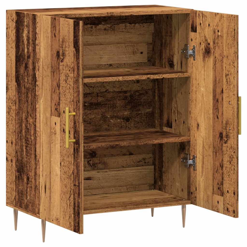 Buffet vieux bois 69,5x34x90 cm bois d'ingénierie - XIOS