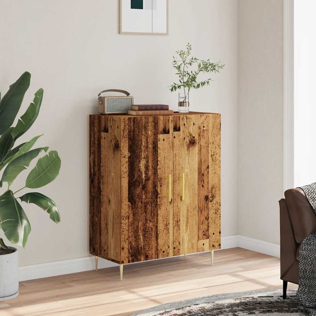 Buffet vieux bois 69,5x34x90 cm bois d'ingénierie - XIOS