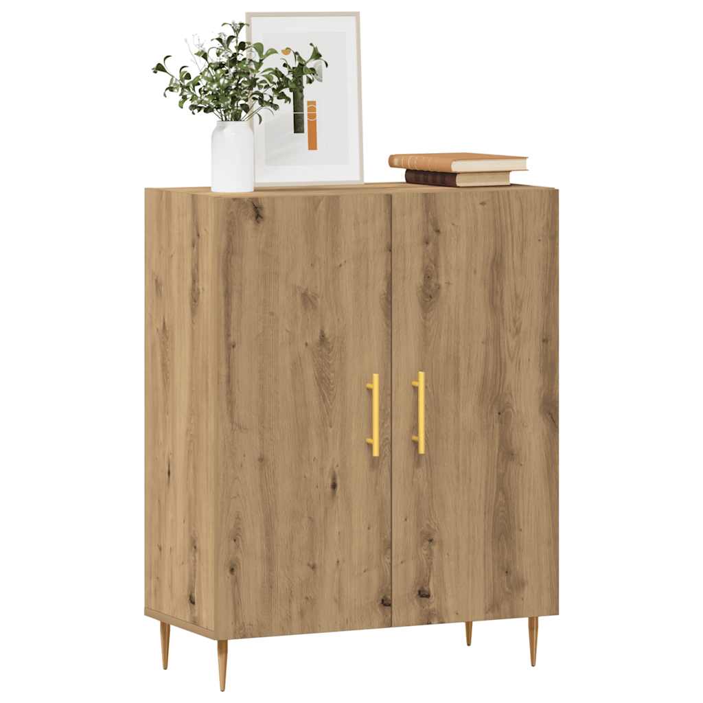 Buffet chêne artisanal 69,5x34x90 cm bois d'ingénierie - XIOS