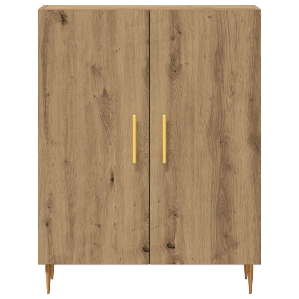 Buffet chêne artisanal 69,5x34x90 cm bois d'ingénierie - XIOS