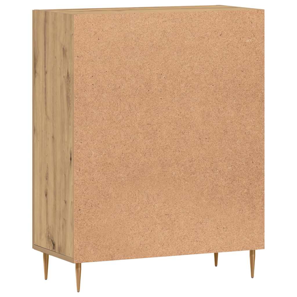 Buffet chêne artisanal 69,5x34x90 cm bois d'ingénierie - XIOS