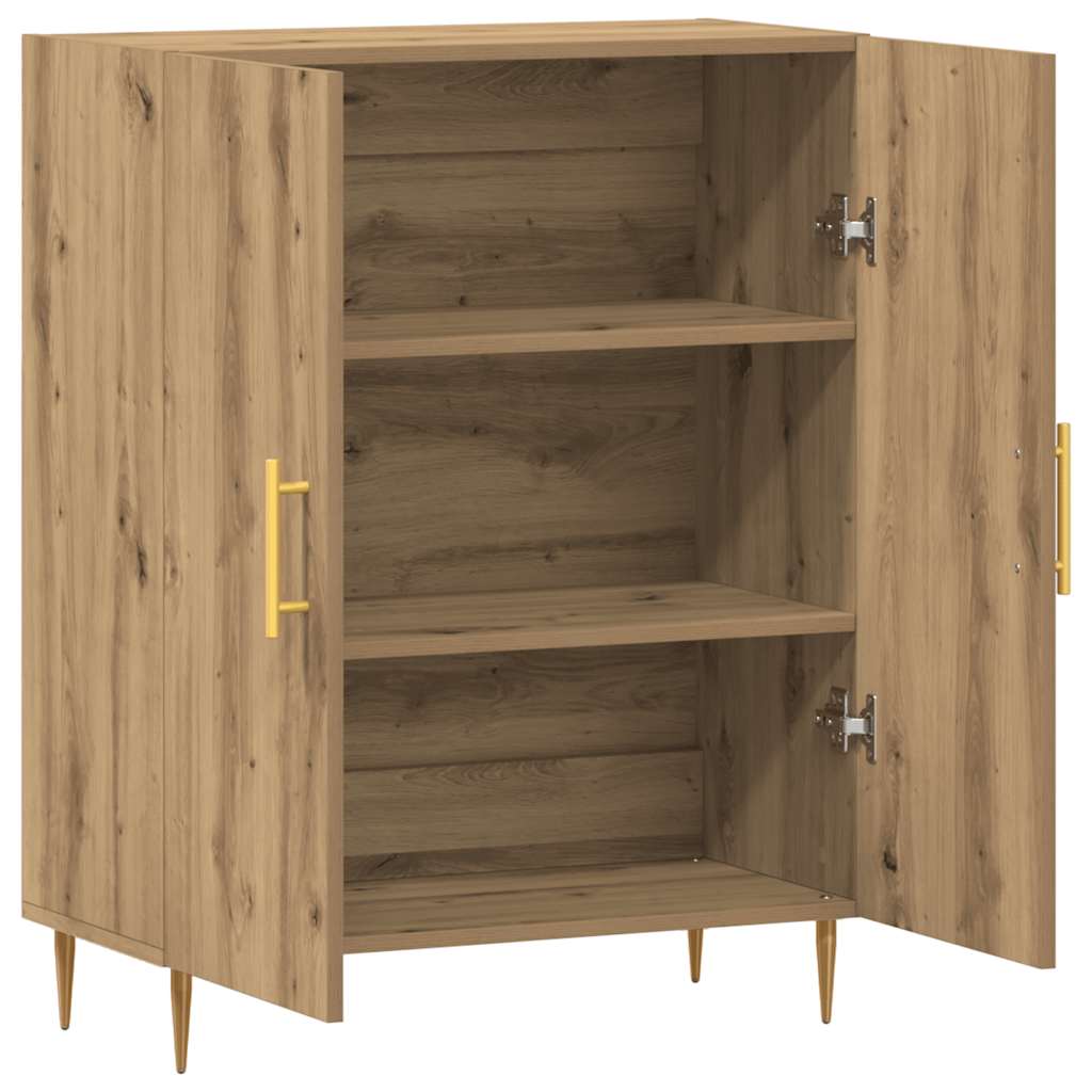 Buffet chêne artisanal 69,5x34x90 cm bois d'ingénierie - XIOS