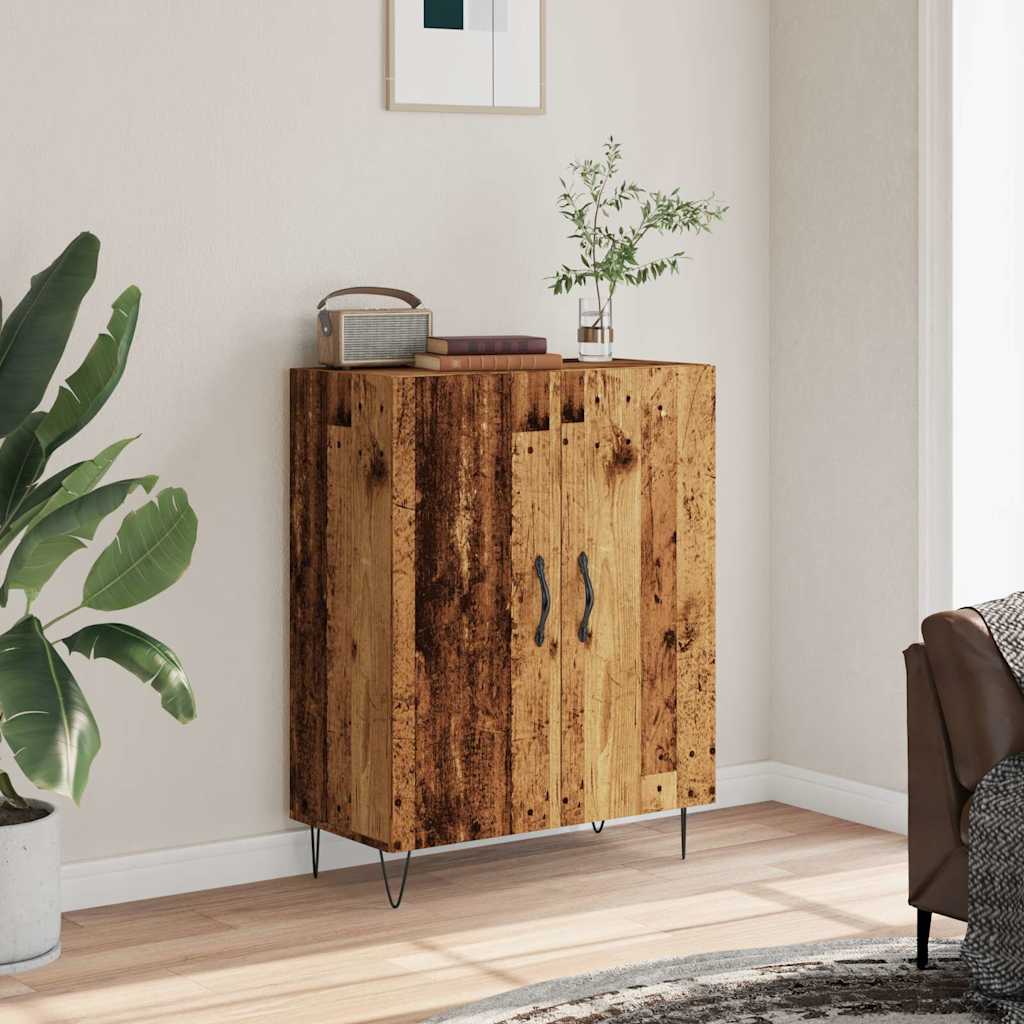 Buffet vieux bois 69,5x34x90 cm bois d'ingénierie - XIOS