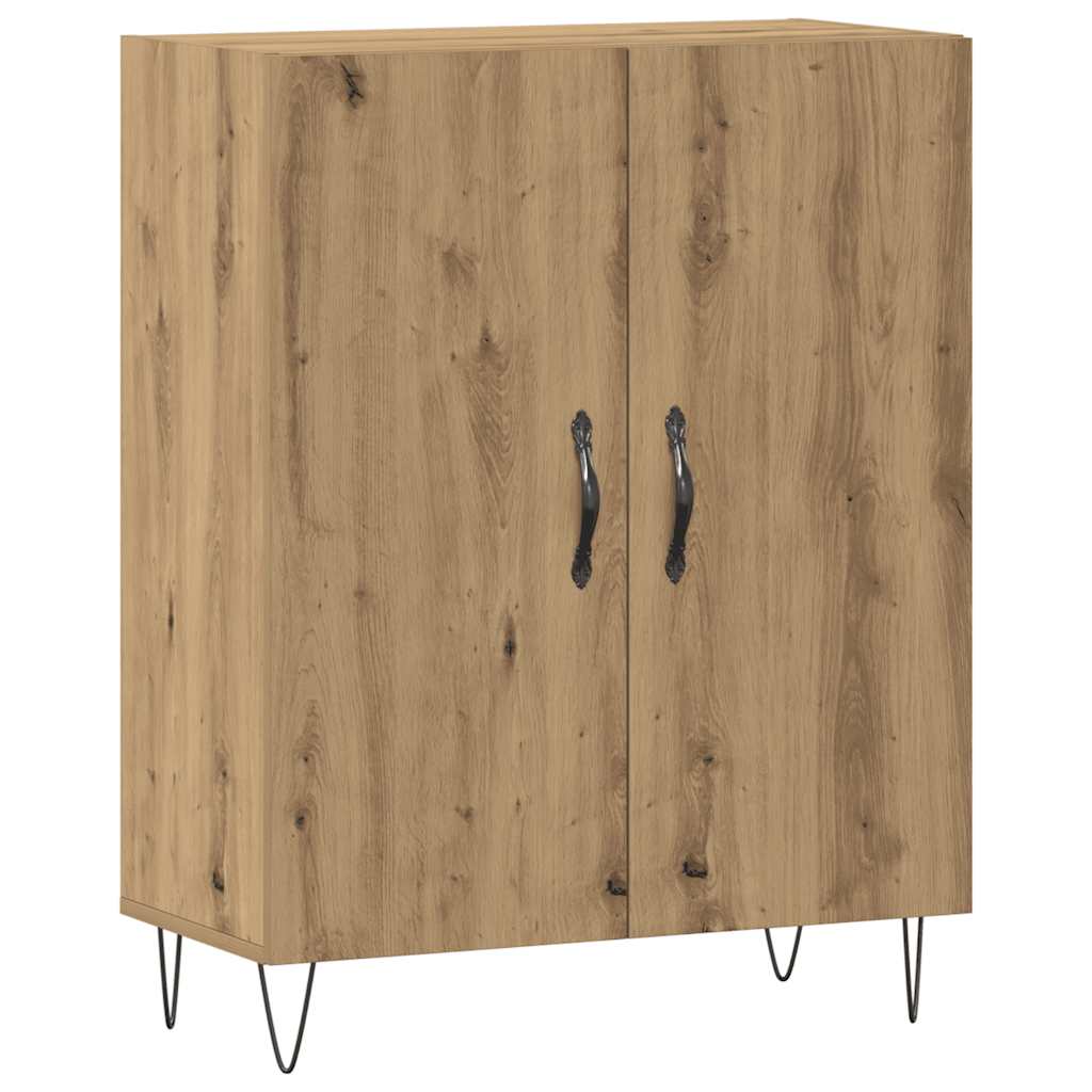 Buffet chêne artisanal 69,5x34x90 cm bois d'ingénierie - XIOS