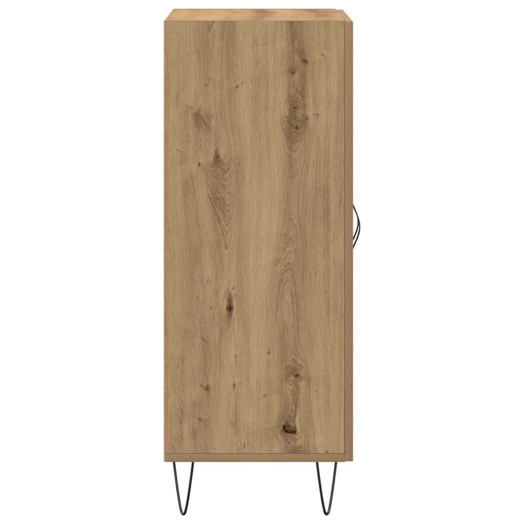Buffet chêne artisanal 69,5x34x90 cm bois d'ingénierie - XIOS