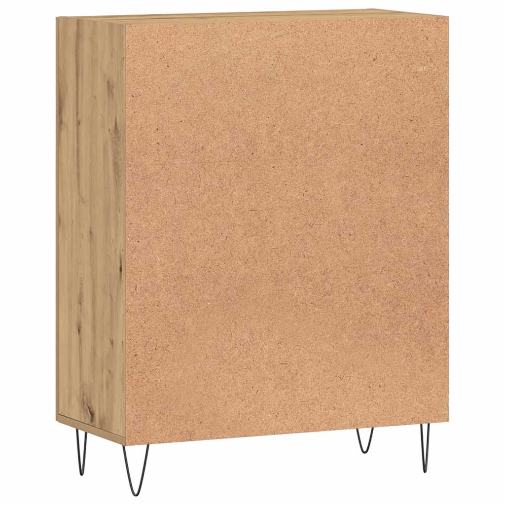 Buffet chêne artisanal 69,5x34x90 cm bois d'ingénierie - XIOS