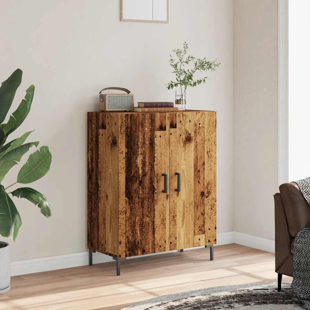 Buffet vieux bois 69,5x34x90 cm bois d'ingénierie - XIOS