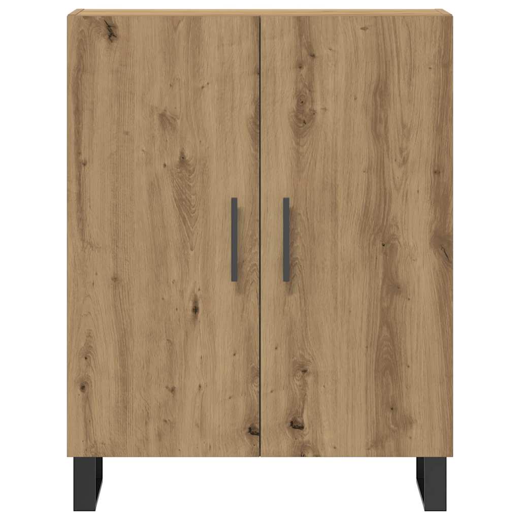 Buffet chêne artisanal 69,5x34x90 cm bois d'ingénierie - XIOS