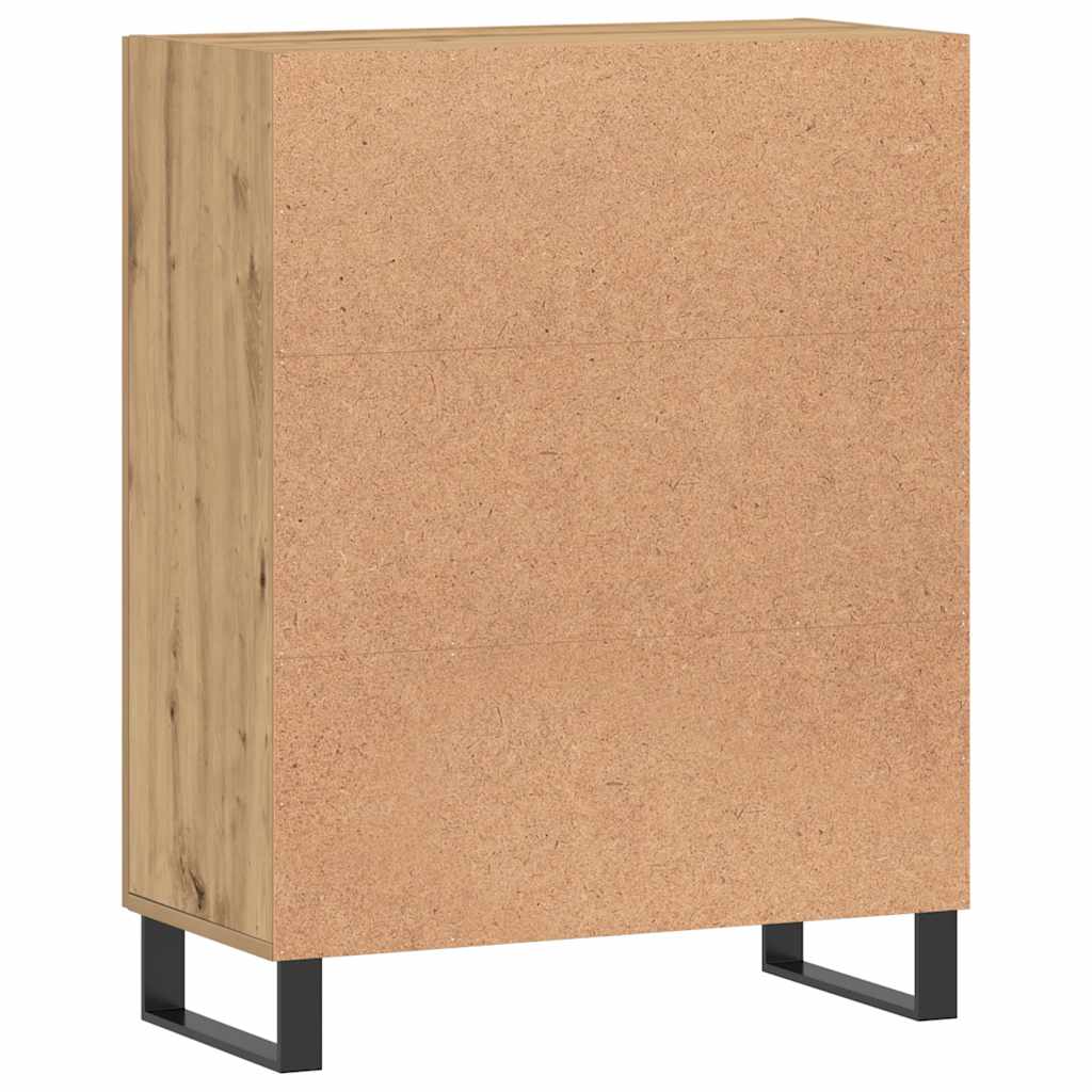 Buffet chêne artisanal 69,5x34x90 cm bois d'ingénierie - XIOS