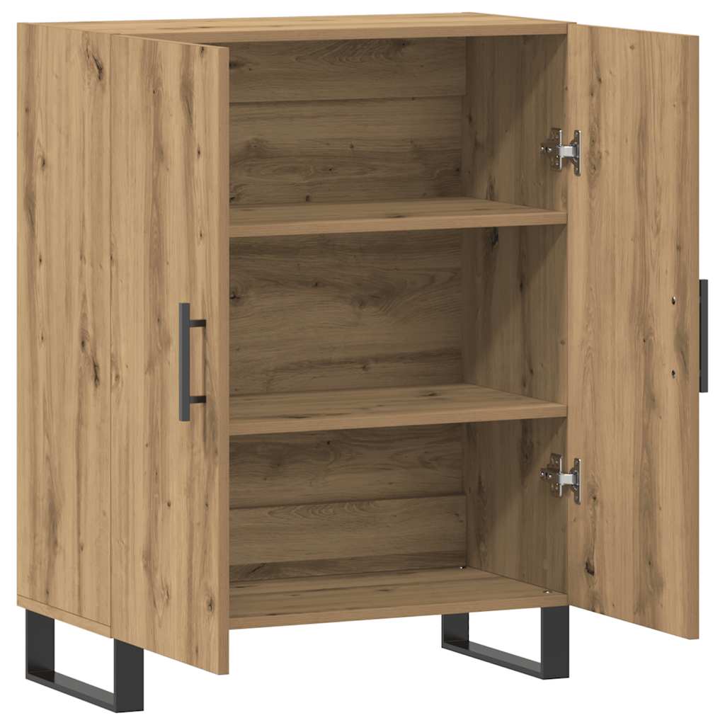 Buffet chêne artisanal 69,5x34x90 cm bois d'ingénierie - XIOS