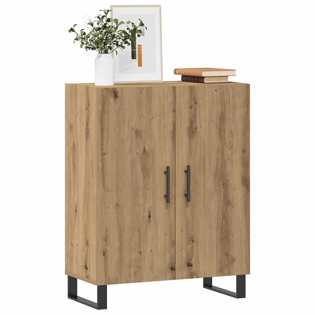 Buffet chêne artisanal 69,5x34x90 cm bois d'ingénierie - XIOS