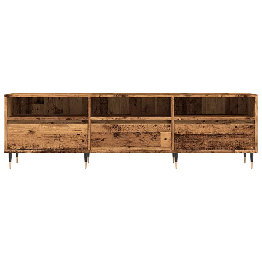 Meuble TV vieux bois 150x30x44,5 cm bois d'ingénierie - XIOS