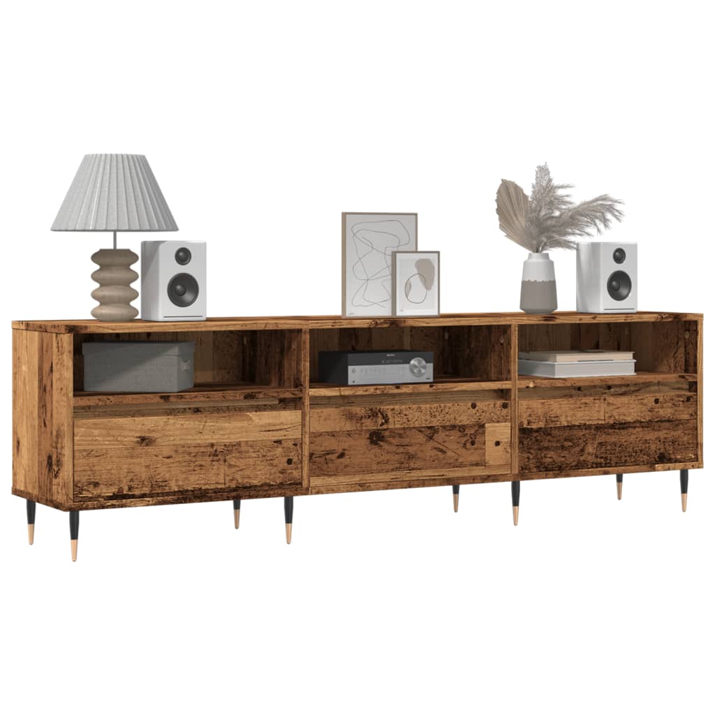 Meuble TV vieux bois 150x30x44,5 cm bois d'ingénierie - XIOS