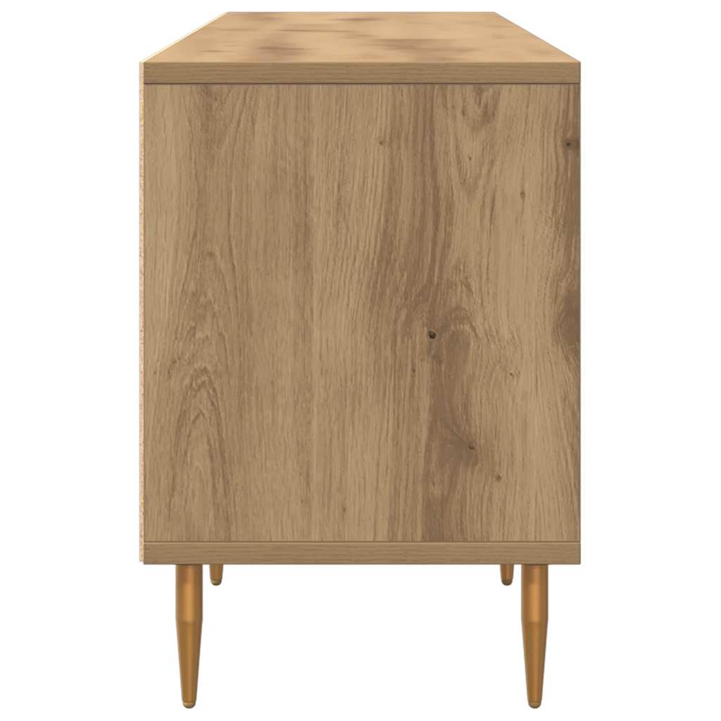 Meuble TV chêne artisanal 150x30x44,5 cm bois d'ingénierie - XIOS