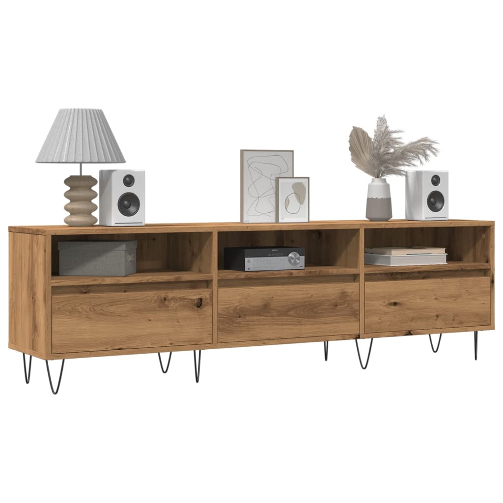 Meuble TV vieux bois 150x30x44,5 cm bois d'ingénierie Meubles TV vidaXL   