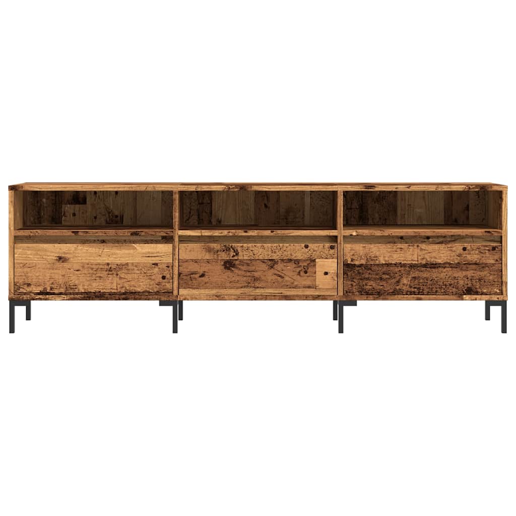 Meuble TV vieux bois 150x30x44,5 cm bois d'ingénierie - XIOS