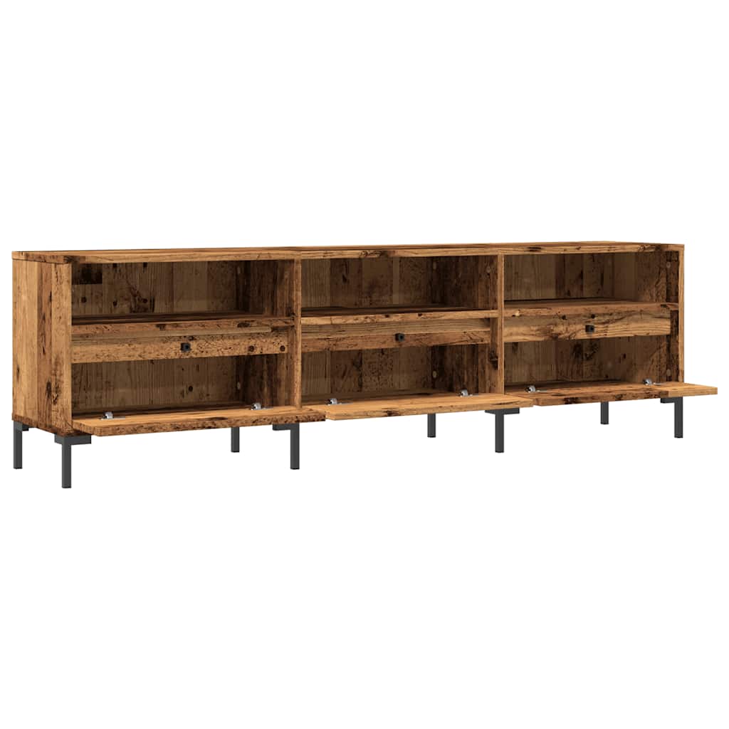 Meuble TV vieux bois 150x30x44,5 cm bois d'ingénierie - XIOS