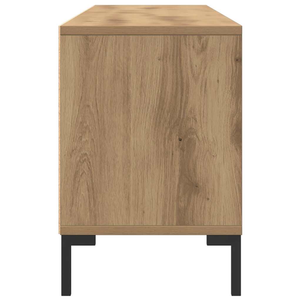 Meuble TV chêne artisanal 150x30x44,5 cm bois d'ingénierie - XIOS