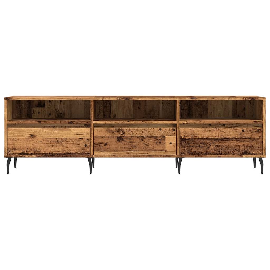 Meuble TV vieux bois 150x30x44,5 cm bois d'ingénierie - XIOS